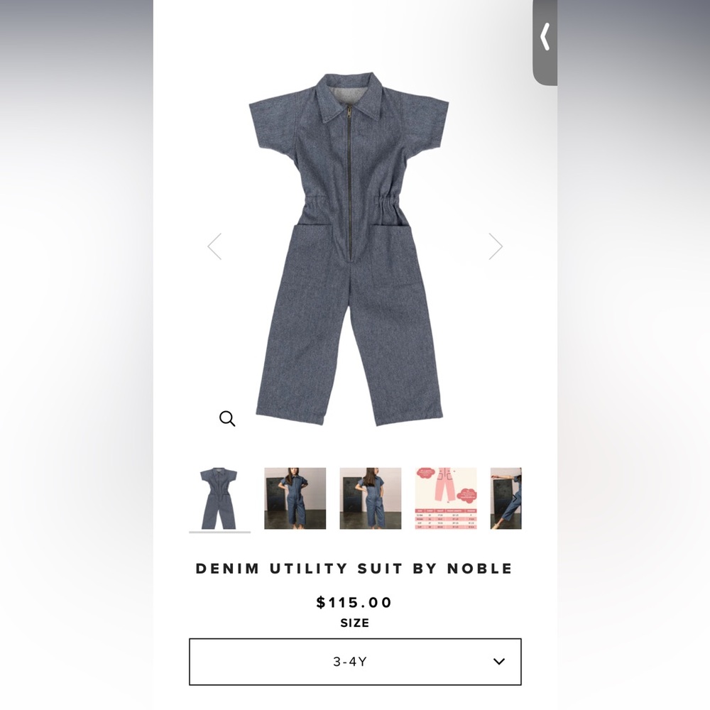 Kids Denim Bodysuit